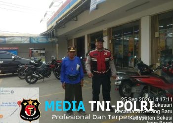 Patroli Preventif, Polsek Serang Baru Imbau Minimarket Perkuat Sistem Keamanan