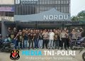 Polres Landak Amankan Riding Komunitas Motor Anniversary 1 Tahun Caffe Nordu