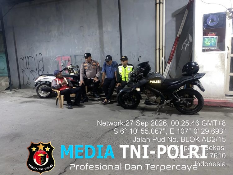 Polsek Babelan Tingkatkan Patroli Harkamtibmas, Antisipasi 3C dan Tawuran