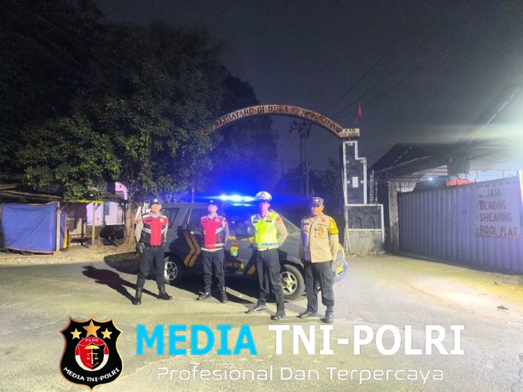 Polsek Setu Gelar Patroli Biru KRYD, Sasar Titik Rawan Gangguan Kamtibmas