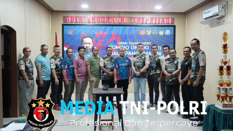 Kodim 0808/Blitar Gelar Open Tournament Domino ORADO Piala Panglima TNI Peringati HUT Ke-81 TNI