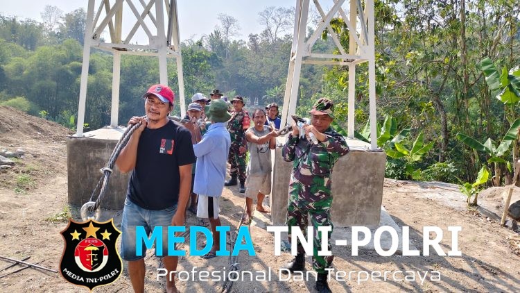 Jembatan Perintis Garuda Dikebut, TNI dan Warga Krasak Kompak Buka Akses Ekonomi