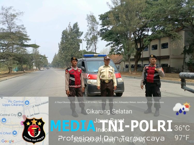Patroli Preventif Polsek Serang Baru Antisipasi 3C dan Tawuran