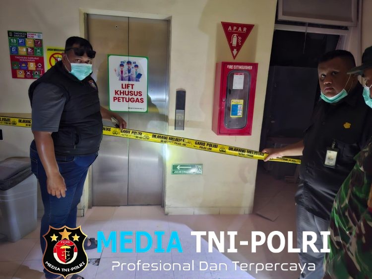 Polsek Cikarang Barat Cek TKP Kebakaran Panel Listrik di Ruang ICU RSUD Kabupaten Bekasi