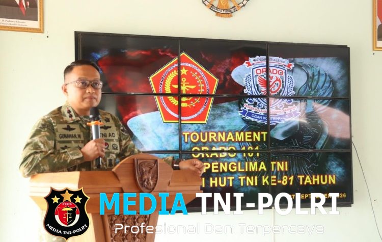Semarak HUT ke-81 TNI, Kodim 0402/OKI Buka Turnamen Orado 101 Panglima TNI