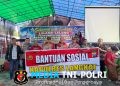 Polres Langkat Salurkan 100 Sak Material untuk Pembangunan Gereja GBKP Runggun Titi Besi