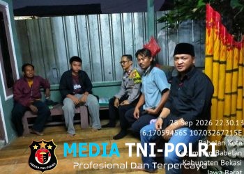 Jaga Jakarta Jaga Bekasi, Bhabinkamtibmas Babelan Kota Sambangi Warga Poncol dan Dorong Ronda Malam Aktif Kembali