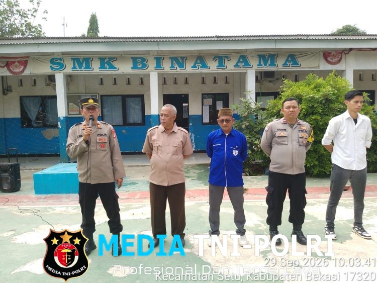 Polsek Setu Gelar Polisi Sahabat Pelajar di SMK Binatama, Ingatkan Bahaya Tawuran hingga Narkotika
