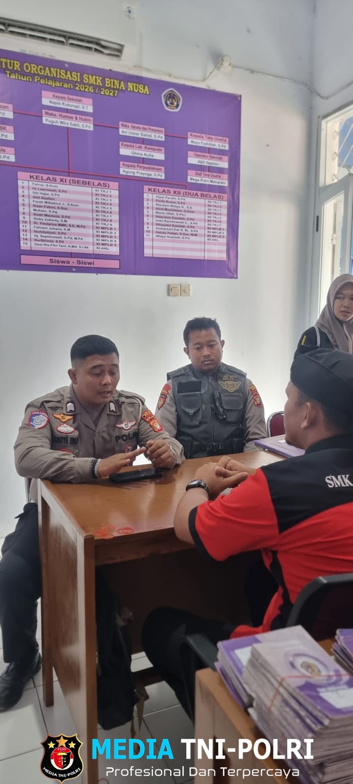 Polres Metro Bekasi Dampingi Pelajar SMK Bina Nusa Babelan, Perkuat Pembinaan dan Deteksi Dini