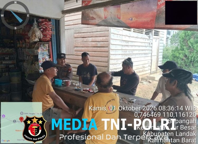 Patroli Humanis, Polsek Air Besar Ajak Masyarakat Tingkatkan Kewaspadaan terhadap Kejahatan