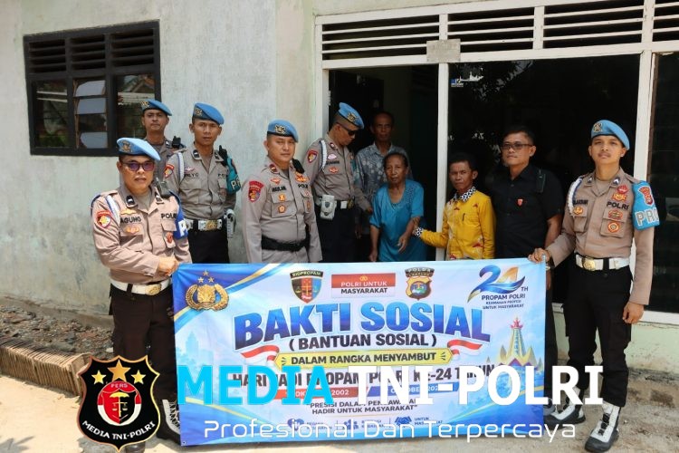 HUT ke-24 Propam Polri, Propam Polres Pringsewu Gelar Aksi Sosial di Gadingrejo