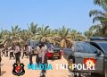 Jajaran Polres Mesuji Laksanakan Patroli Skala Besar dan Pengamanan Terkait Sengketa Lahan PT. PAL dengan Masyarakat 8 Desa Penyangga