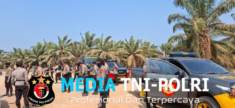 Jajaran Polres Mesuji Laksanakan Patroli Skala Besar dan Pengamanan Terkait Sengketa Lahan PT. PAL dengan Masyarakat 8 Desa Penyangga