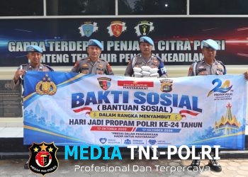 Sambut Hari Jadi Propam Polri ke-24, Si Propam Polres Lampung Tengah Gelar Aksi Sosial