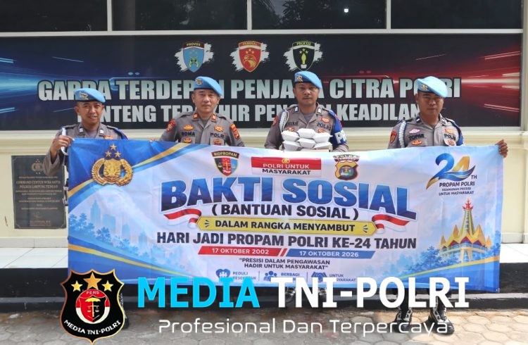 Sambut Hari Jadi Propam Polri ke-24, Si Propam Polres Lampung Tengah Gelar Aksi Sosial