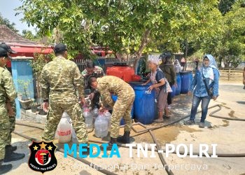 Saat Air Bersih Jadi Barang Berharga, Dua Koramil Kodim 0728/Wonogiri Turun Langsung Bantu Warga
