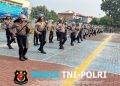 Tingkatkan Kesiapsiagaan Personel, Polres Metro Bekasi Gelar Latihan Kompi Dalmas Inti