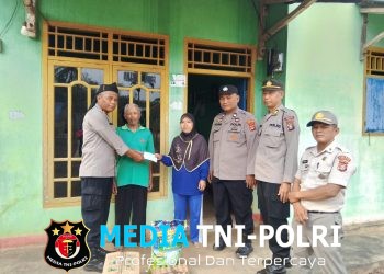 Jumat Berbagi, Polres Lampung Utara Salurkan Infaq Personel kepada Warga Kurang Mampu