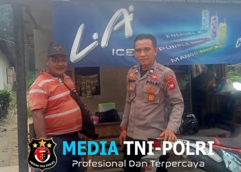 Patroli Siang Polsek Meranti Sambangi Warga, Polisi Sampaikan Imbauan Cegah Kejahatan