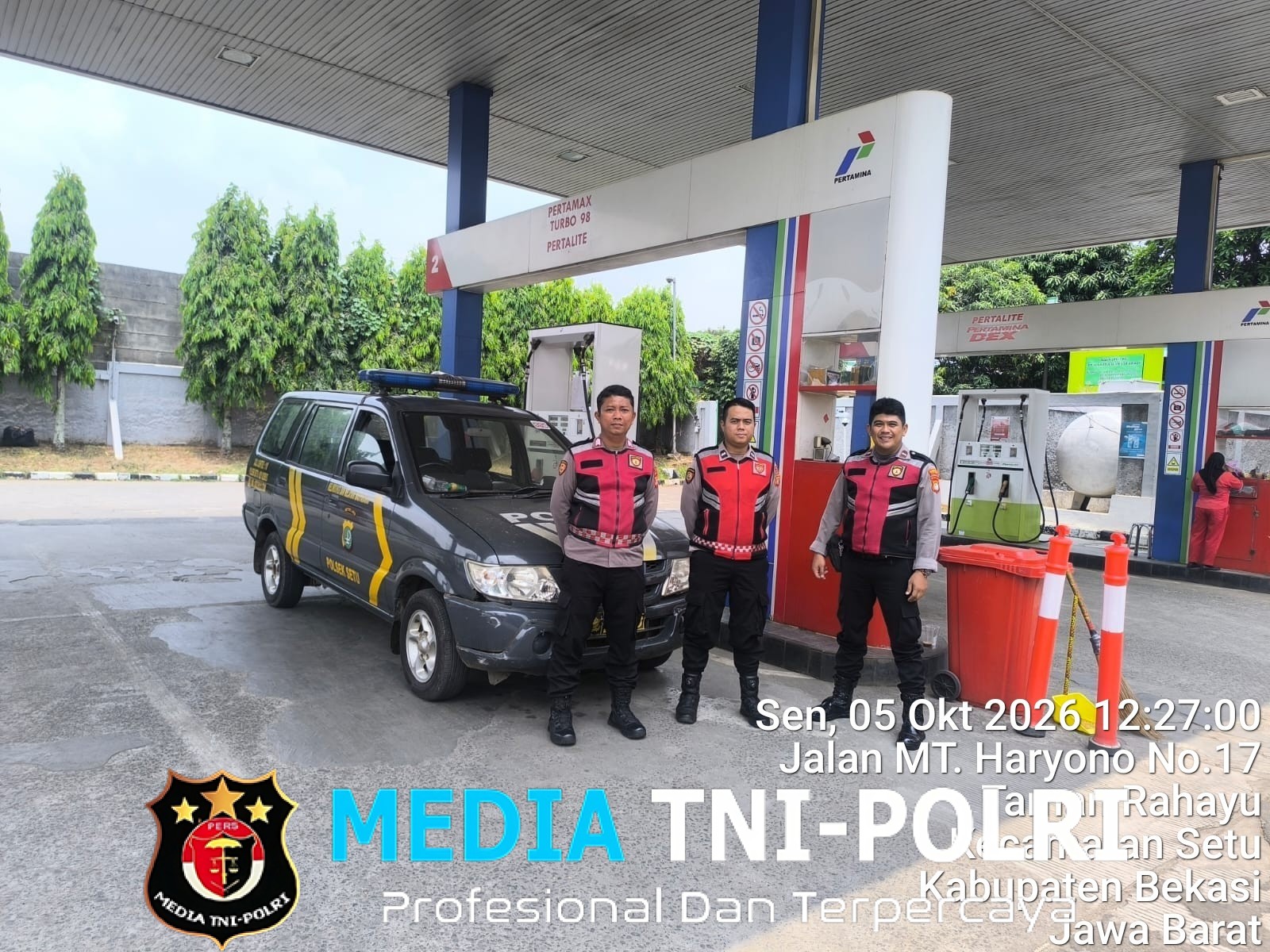 Polsek Setu Gelar Patroli Biru Mobile dan Dialogis, Sasar Sentra Ekonomi dan Permukiman Warga