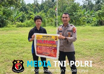 Polsek Menjalin Perkuat Kesadaran Warga untuk Cegah Karhutla