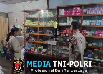 Tak Beri Celah Pelaku Kejahatan, Polisi Sisir Pertokoan Saat Malam Hari