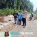 Berikan Pengamanan Progres Pembangunan Jembatan Pasca Longsor, Polsek Dolok Silau Dukung Pemulihan Infrastruktur Jalan Kabupaten