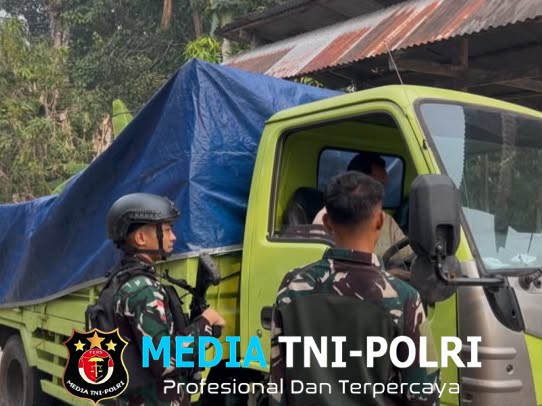 Satgas Yonif 147/KGJ Pos Kramamongga Gelar Sweeping Kendaraan Jaga Stabilitas Keamanan