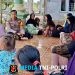 Dukung Program Perlindungan Sosial, Bhabinkamtibmas Polres Lampung Tengah Dampingi Pendataan Warga