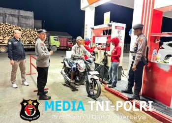 Jaga Kamtibmas Tetap Kondusif, Personel Polres Mesuji Gelar Apel, Patroli, dan KRYD di Objek Vital