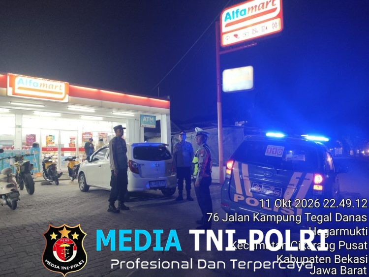 Polsek Cikarang Pusat Intensifkan Patroli KRYD, Antisipasi 3C, Tawuran hingga Balap Liar
