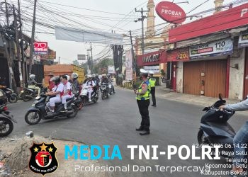 Sat Lantas Polres Metro Bekasi Sebar Personel di 19 Titik, Pastikan Arus Lalu Lintas Tetap Lancar