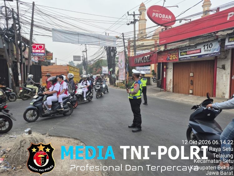 Sat Lantas Polres Metro Bekasi Sebar Personel di 19 Titik, Pastikan Arus Lalu Lintas Tetap Lancar