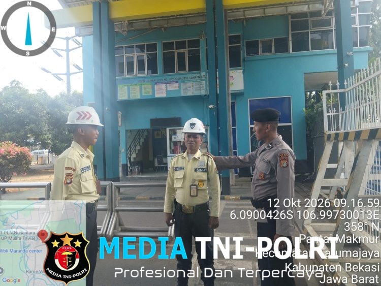 Jaga Keamanan Pasokan Energi Nasional, Sat Pamobvit Polres Metro Bekasi Laksanakan Pengamanan PLTGU Muara Tawar