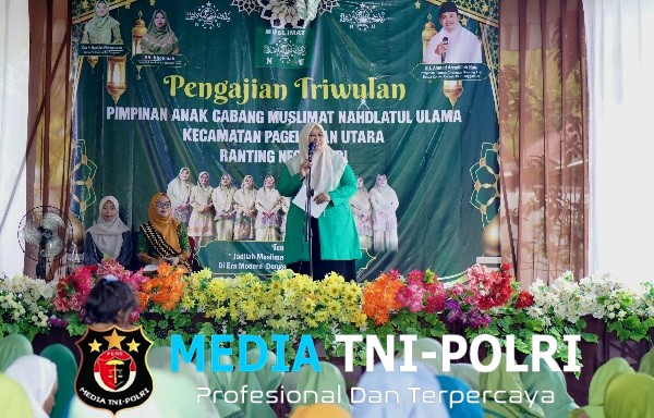 Wakil Bupati Pringsewu Hadiri Pengajian Triwulan Muslimat NU Ranting Neglasari
