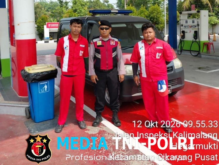 Polsek Cikarang Pusat Intensifkan Patroli Strong Point di SPBU Hegarmukti, Antisipasi Kejahatan Jalanan dan Aksi Premanisme