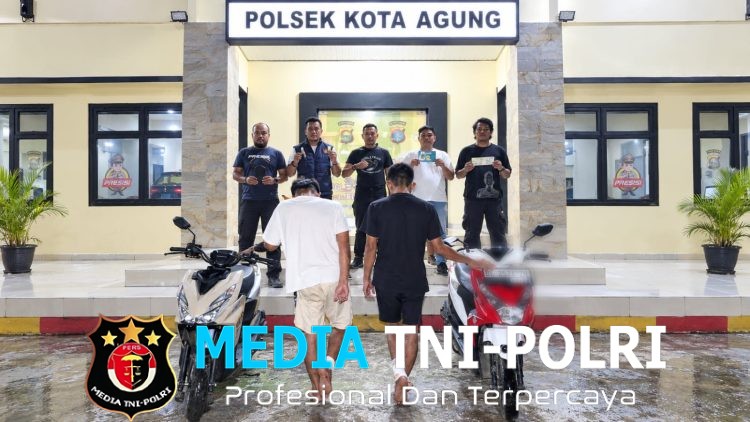 Polsek Kota Agung Tangkap Dua Pencuri Motor di Kolongan Burung Merpati