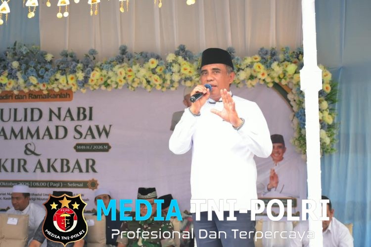 Danrem 132/Tadulako Hadiri Maulid Nabi Muhammad SAW 1448 H dan Dzikir Akbar, Perkuat Keimanan dan Ukhuwah Islamiyah