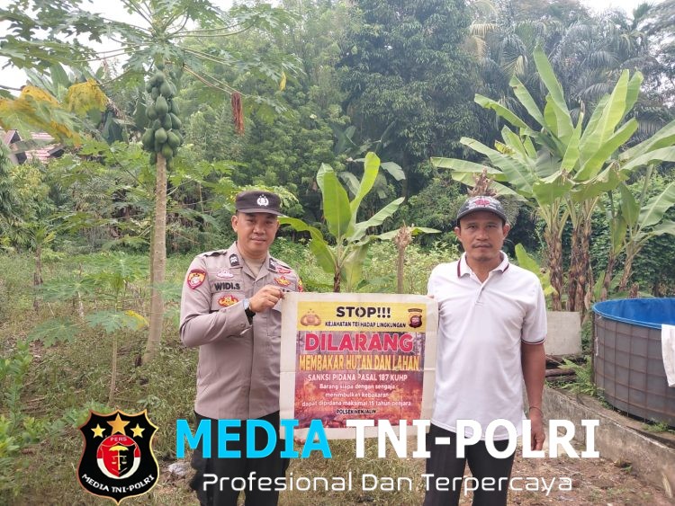 Polsek Menjalin Gencarkan Patroli Karhutla, Ajak Warga Cegah Kebakaran Sejak Dini