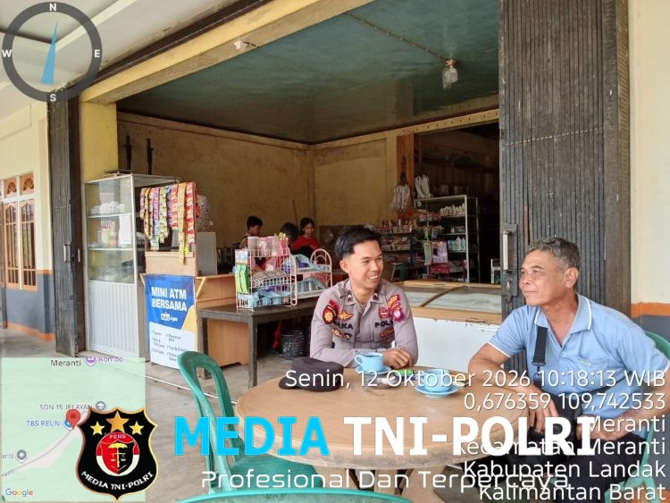 Patroli Siang Polsek Meranti, Hadir Menyapa Warga, Pererat Silaturahmi, Jaga Kamtibmas Tetap Kondusif