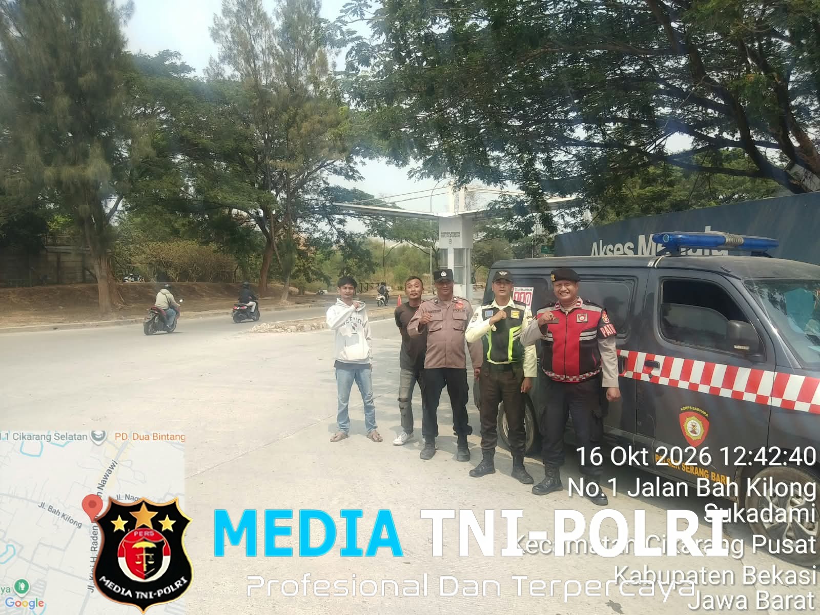 Antisipasi Kejahatan 3C, Polsek Serang Baru Intensifkan Patroli Preventif di Kawasan Industri Delta Silicon 8
