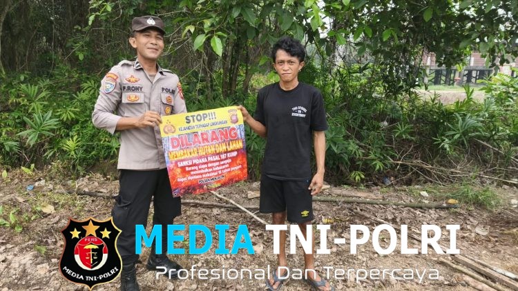 Polsek Menjalin Edukasi Warga Cegah Karhutla, Ajak Masyarakat Lebih Peduli Lingkungan