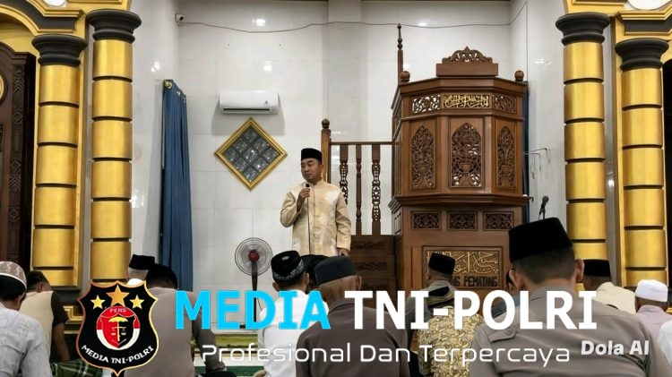 Kapolres Mesuji Gelar Subuh Keliling Bersama Warga di Masjid Agung Al Muhajirin Simpang Pematang