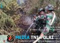 Gerak Cepat TNI Padamkan Karhutla di Desa Tanjung Seteko Ogan Ilir