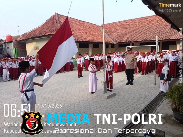 Polisi Sahabat Anak, Polsek Kedungwaringin Tanamkan Kedisiplinan, Akhlak Mulia dan Semangat Meraih Cita-Cita di SDN Waringinjaya 02