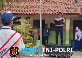 Bangun Generasi Disiplin dan Berkarakter, Polsek Tambun Utara Berikan Pembinaan kepada Ratusan Pelajar SMPN 4 Tambun Utara