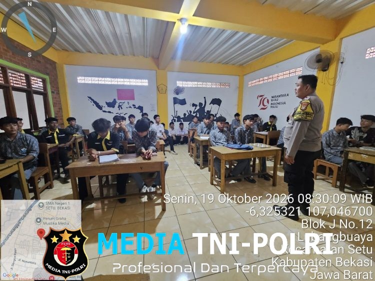 Polsek Setu Hadir di Tengah Pelajar, Tanamkan Kedisiplinan dan Kesadaran Hukum Melalui Program Polisi Peduli Pendidikan