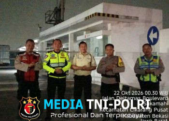 Polsek Cikarang Pusat Gelar Patroli KRYD di Kawasan Industri Deltamas, Antisipasi Kejahatan 3C dan Gangguan Kamtibmas