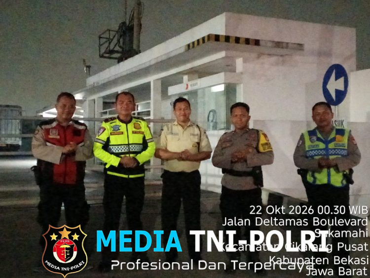 Polsek Cikarang Pusat Gelar Patroli KRYD di Kawasan Industri Deltamas, Antisipasi Kejahatan 3C dan Gangguan Kamtibmas
