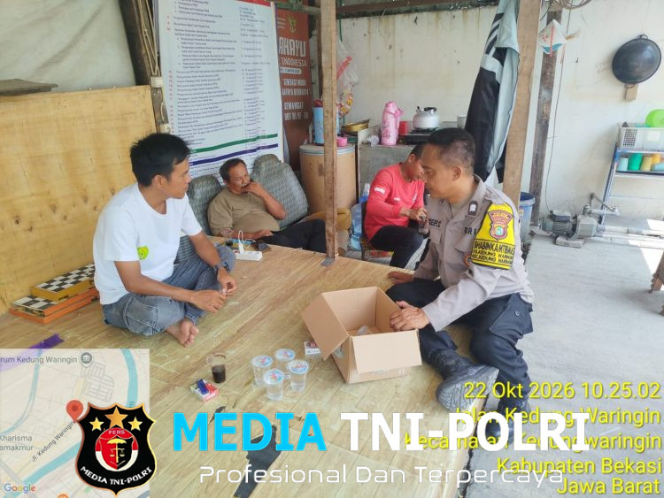 Bhabinkamtibmas Polsek Kedungwaringin Sambangi Warga, Ajak Aktifkan Siskamling dan Cegah Kejahatan serta Tawuran